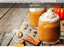 Tablet Screenshot of brevecoffee.com